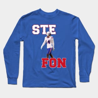 Stefon Diggs blurry-Made by josh S. Long Sleeve T-Shirt